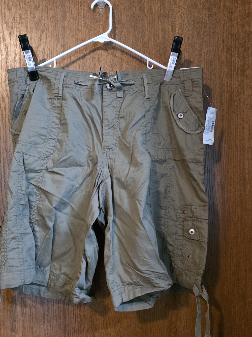 Fashion Bug Women's Olive Green Cargo Shorts